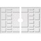 Ekena Millwork Beaux Architectural Grade PVC Ceiling Medallion, 30"W x 20"H x 3"ID x 10 1/2"C x 1"P, Two-Piece CMP30X20BX2-03000 - alternate 1